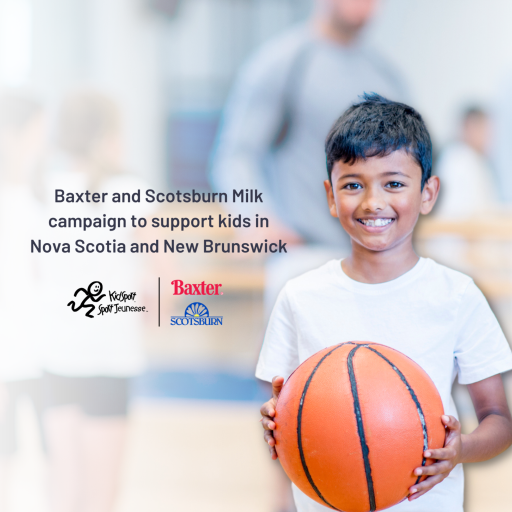 View of SportNB | Baxter and Scotsburn* Milk support KidSport for in-store ...